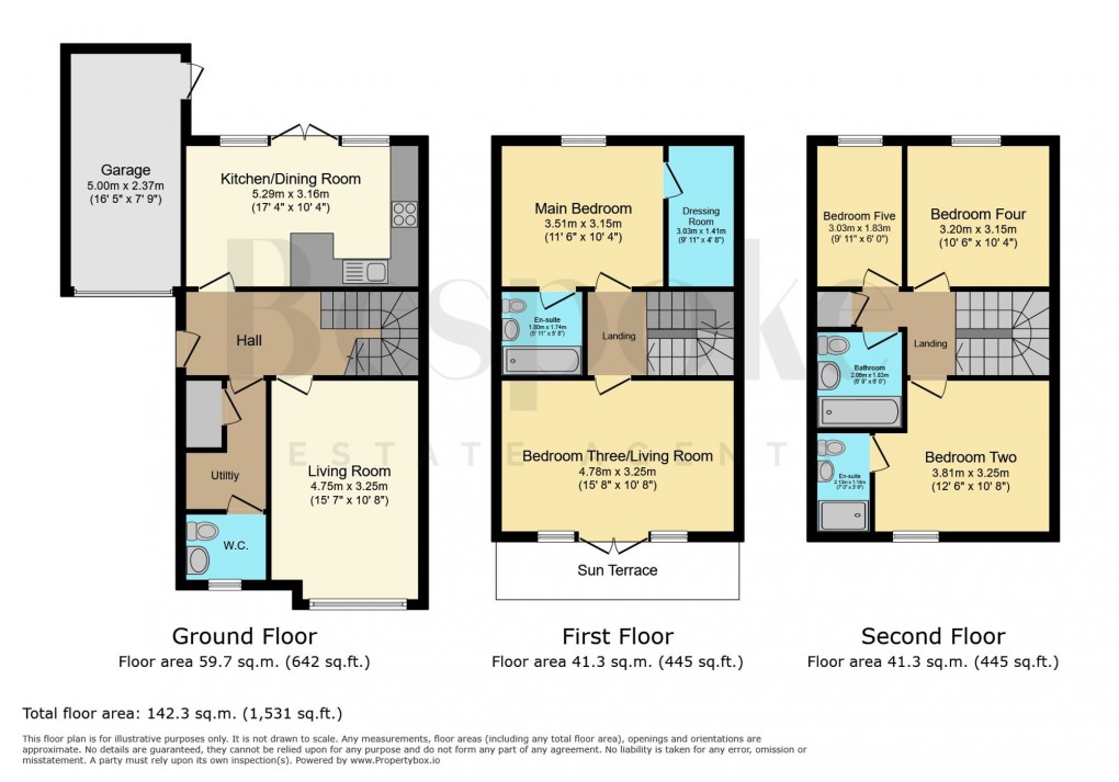 Floorplan for Maine Street, Reading, RG2