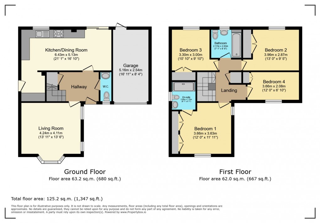 Floorplan for Bushell Way, Arborfield, RG2