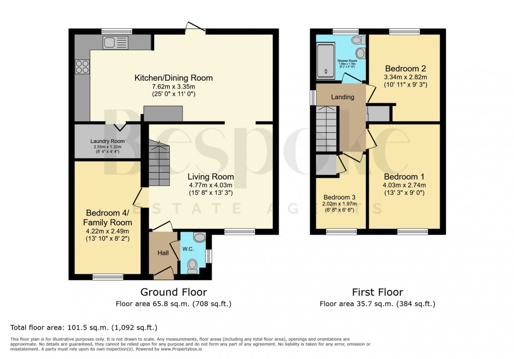 Floorplan for Catcliffe Way, Lower Earley, RG6