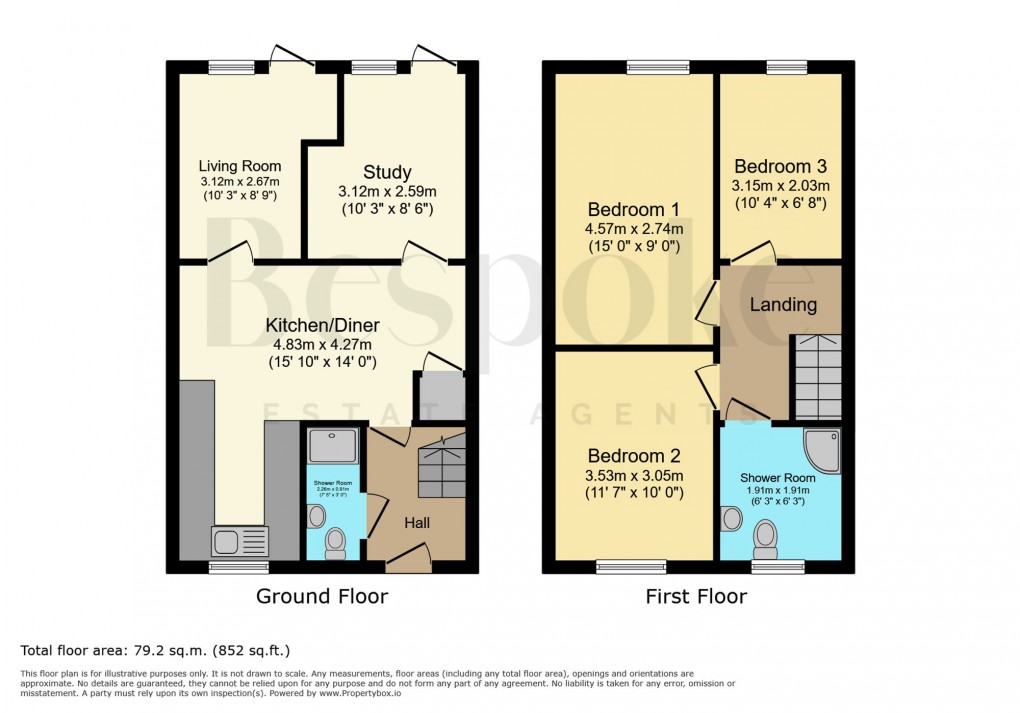 Floorplan for Barnsdale Road, Reading, RG2