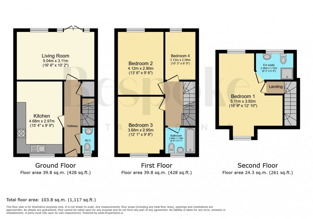 Floorplan for Garrett Drive, Shinfield, RG2