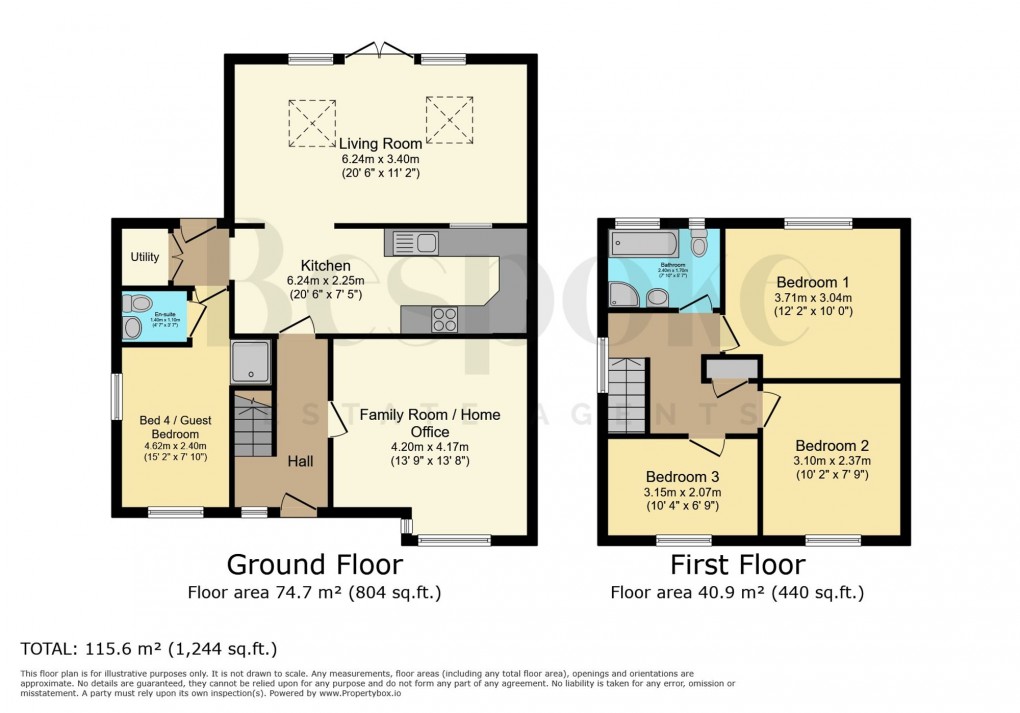 Floorplan for Back Lane, Beenham, RG7
