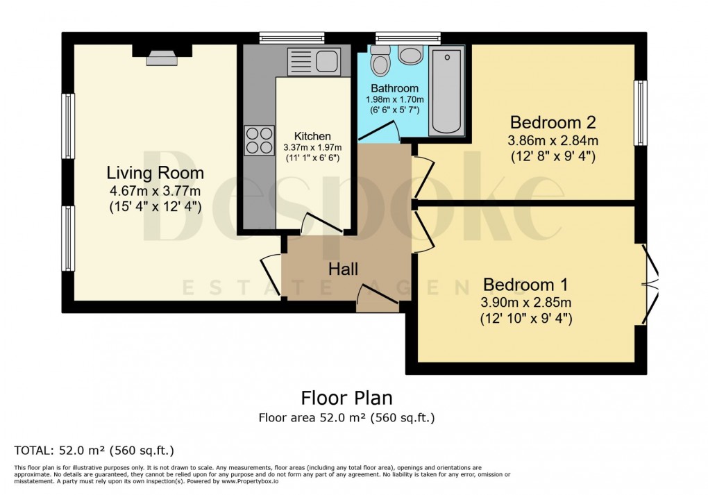 Floorplan for School Road, Tilehurst, RG31