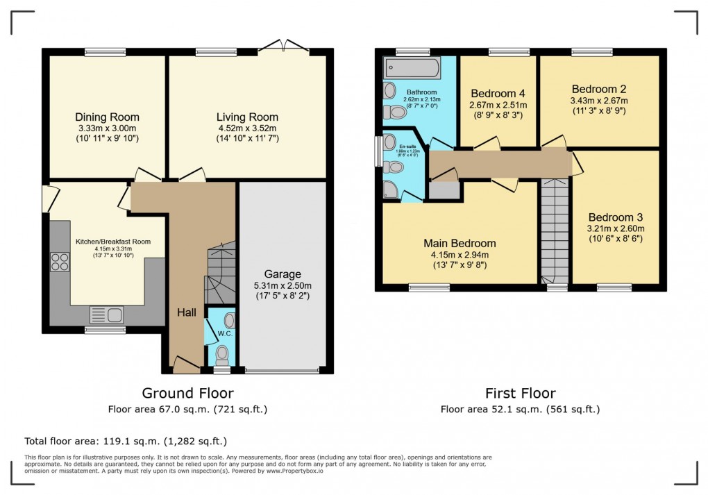 Floorplan for Swepstone Close, Lower Earley, RG6