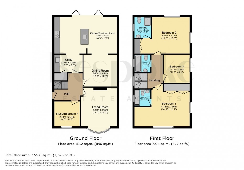 Floorplan for Northcourt Avenue, Reading, RG2