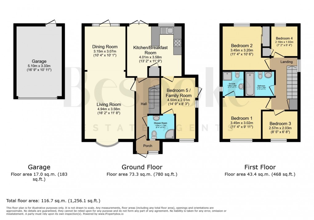 Floorplan for Clove Close, Earley, RG6