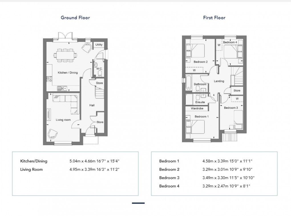 Floorplan for Oakwood Place, Spencers Wood, RG7
