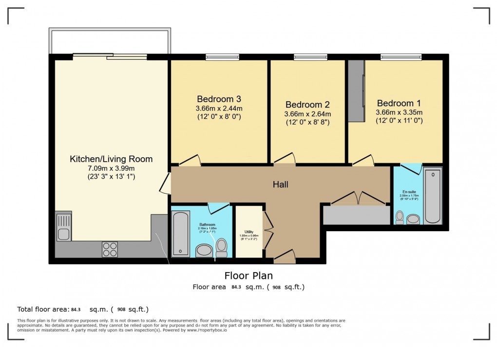 Floorplan for Fairhaven Drive, Reading, RG2