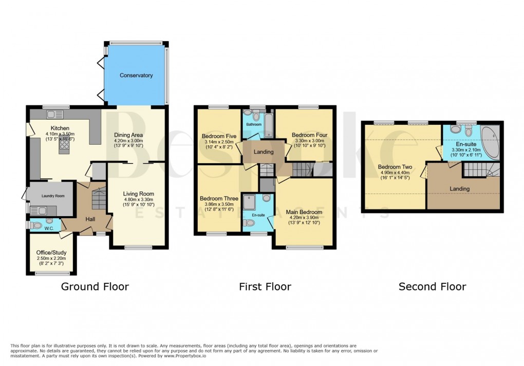 Floorplan for Ryhill Way, Lower Earley, RG6