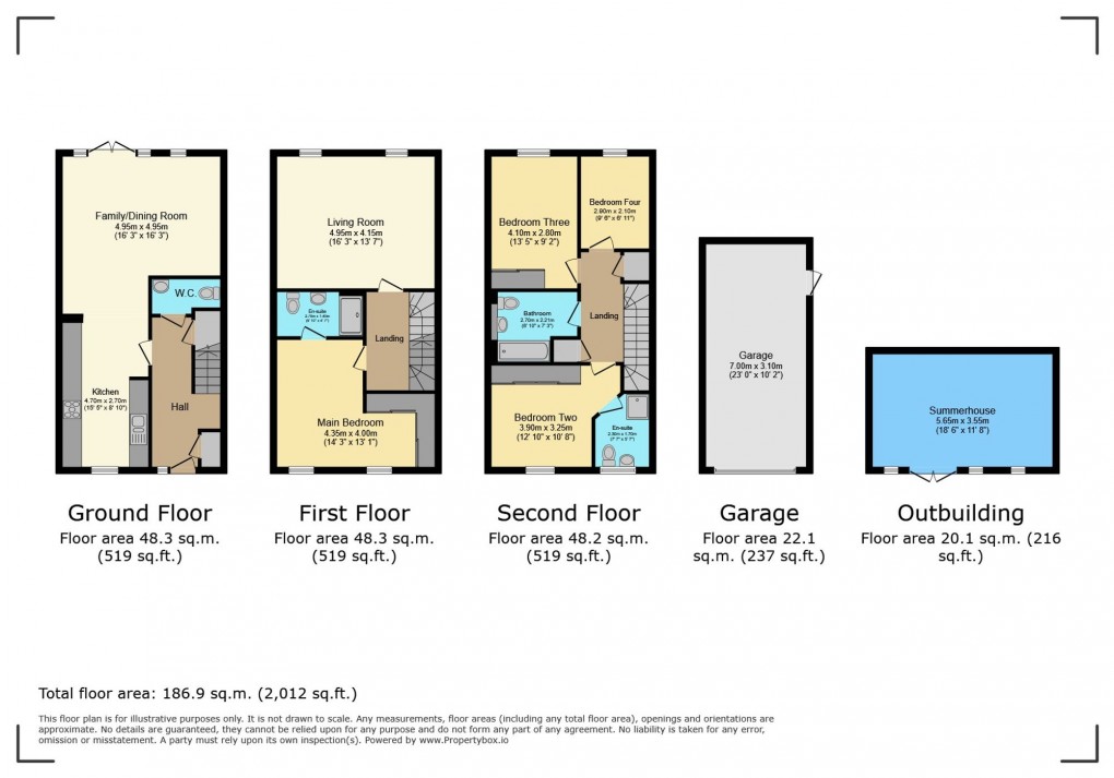 Floorplan for Appleton Way, Shinfield, RG2