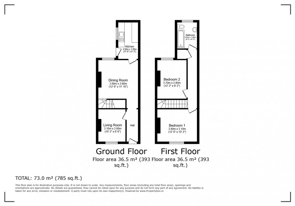 Floorplan for Chester Street, Reading, RG30