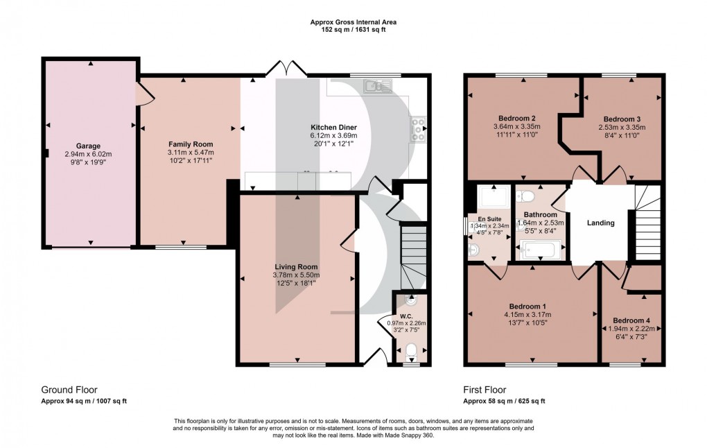 Floorplan for The Warren, Three Mile Cross, RG7