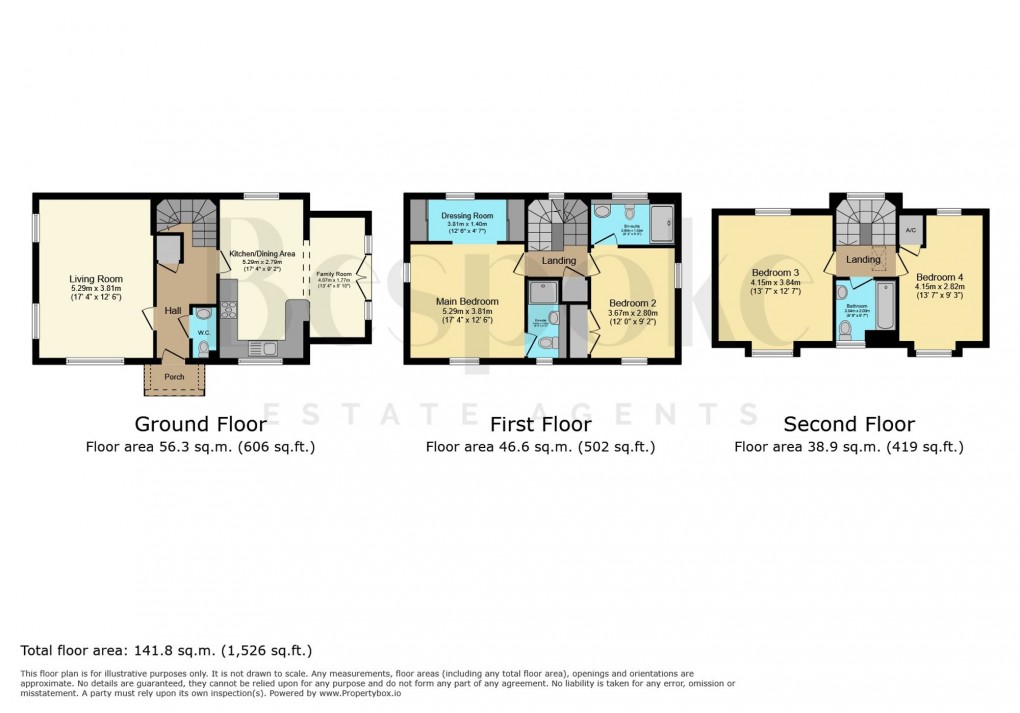 Floorplan for Wilder Crescent, Spencers Wood, RG7
