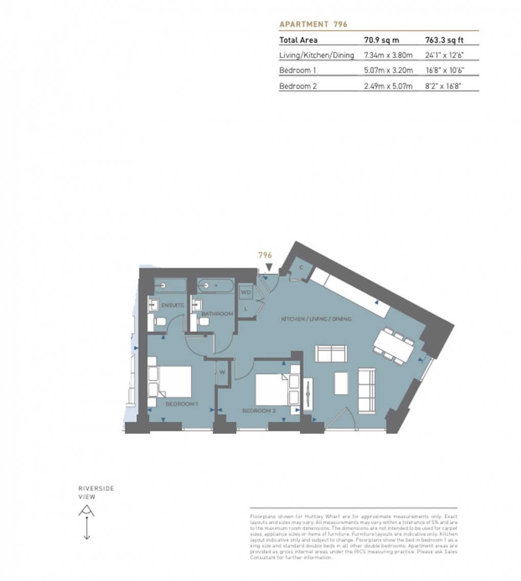 Floorplan for Discovery House, Huntley Wharf, RG1