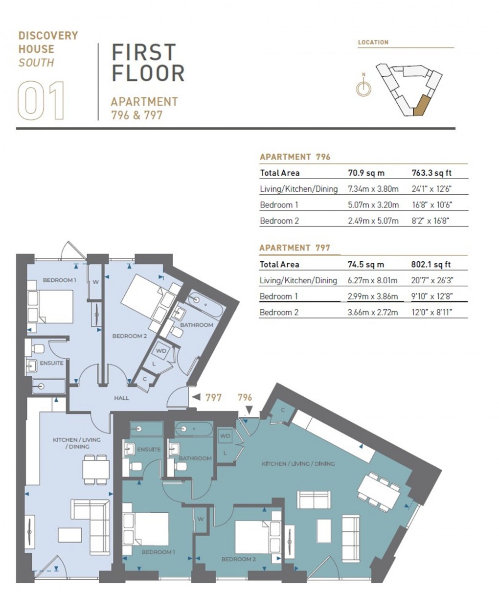 Floorplan for Discovery House, Huntley Wharf, RG1
