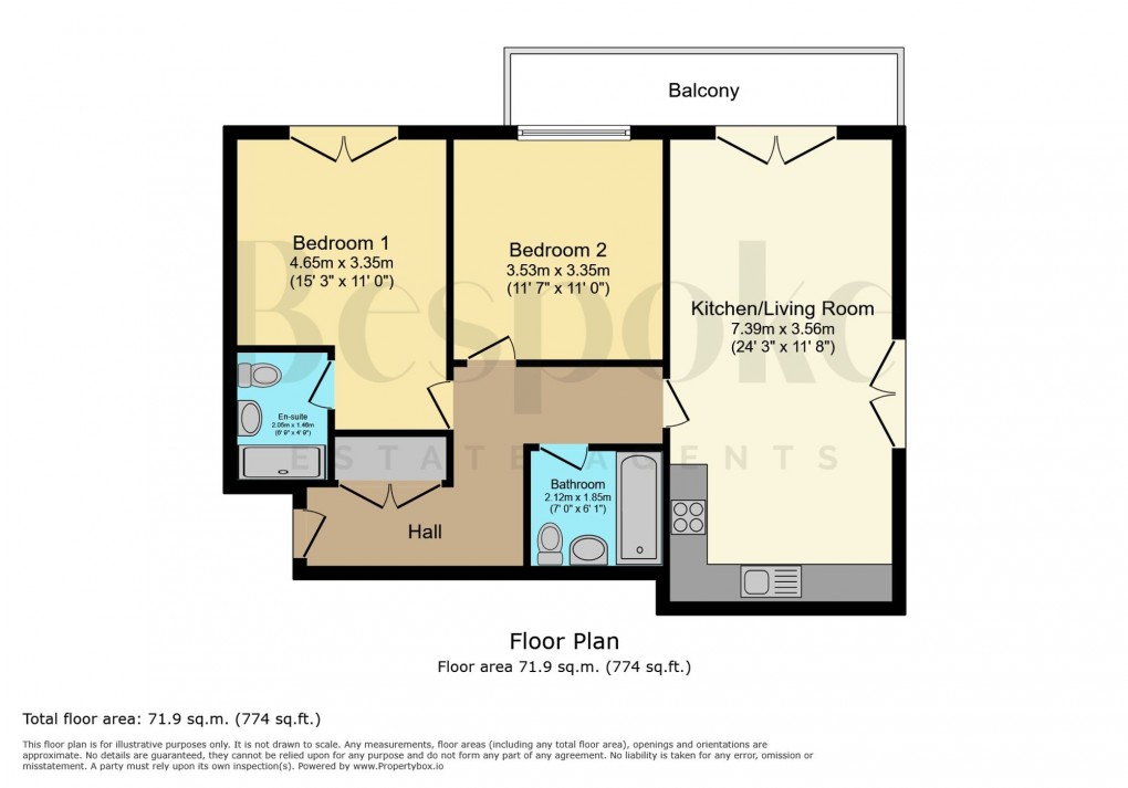 Floorplan for Ruston Close, Reading, RG2