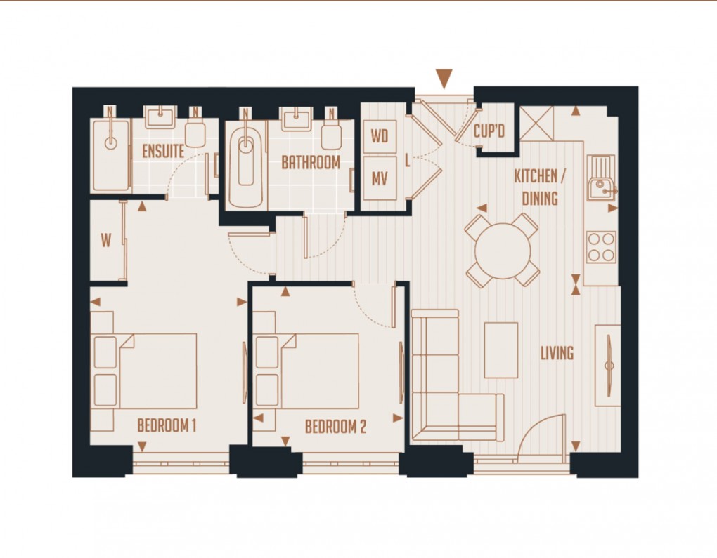 Floorplan for Station House, Reading Riverworks, RG1